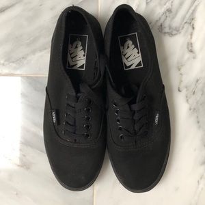 Vans black sneakers